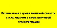 Ветеринарная служба Липецкой области признана лидером цифровой трансформации - Народное слово