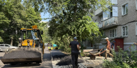 Завершаются работы по замене асфальта на улице Лермонтова в Дзержинском - Телеканал ЛТВ