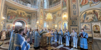В день празднования иконы Божией Матери «Умиление» епископ Мефодий совершил Литургию в Кафедральном соборе Альметьевска - Альметьевская Епархия