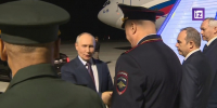 Владимир Путин прибыл в Новосибирск / Фото: стоп-кадр с видео "Известий" - ИА Амител