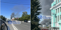 Двухэтажный жилой дом горит в Железнодорожном районе Новосибирска - Gorsite.Ru
