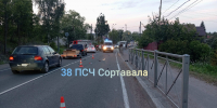 В Карелии мотоцикл влетел в ограждение и загорелся - Gubdaily.Ru