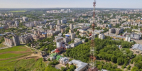 Кировская телебашня включит праздничную подсветку в честь 25-летия РТРС. - МО Кирово-Чепецк