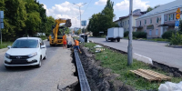 При ремонте магистральной улицы в Железноводске прокладывают ливневку - Вечерний Ставрополь