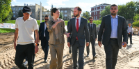 Виталий Королев и Алёна Аршинова проинспектировали строительство бегового центра в Твери - Газета Вся Тверь