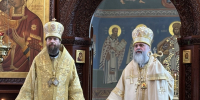 11.08.2026 г. Митрополит Иосиф и епископ Исаакий возглавили служение Божественной литургии в Успенском кафедральном соборе, изображение №1 - Ивановская митрополия