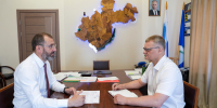 Александр Ведерников и председатель Иркутского областного суда Роман Знаменщиков обсудили вопросы межведомственного взаимодействия - Законодательное Собрание