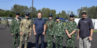 дети и глава. - Каратузский район
