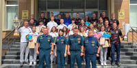 В Подмосковном Главке прошла торжественная встреча сборной команды МЧС России по пожарно-спасательному спорту - ГУ МЧС МО