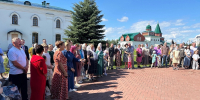 Благочинный Борского округа освятил детскую площадку на территории комплекса «Сергиевская слобода» - Нижегородская епархия