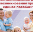 Какой минимальный доход для возникновения права на единое пособие? - Доволенский район