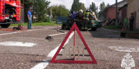 Совместные учения по ликвидации последствий ДТП прошли в Осинниковском пожарно-спасательном гарнизоне - МЧС России