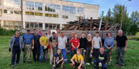 Большой субботник у Мстерской средней школы - Поселок Мстера