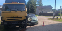 В Нолинске пьяный водитель КАМАЗа врезался в "Ладу Калину" - ProGorod.Ru