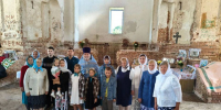 Гордеевское благочиние. Молитва в руинированном храме - Клинцовская епархия