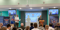 Участников форума приветствовал заместитель полномочного представителя Президента России в Северо-Западном федеральном округе Роман Балашов - СПб ГПУ