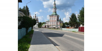Тротуар в историческом центре Тотьмы благоустроили по нацпроекту - Правительство Вологодской области