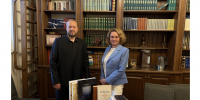 Представители Молодежной секции ИППО передали партию книг в филиал научной библиотеки ИППО в храме священномученика Власия - ИППО
