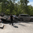 Toyota RAV4 перевернулся на крышу после ДТП на Красном проспекте в Новосибирске - Сиб.фм