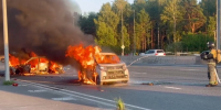 Автомобили загорелись на тюменской трассе - ГТРК Регион-Тюмень