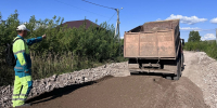 В Альметьевске завершаются дорожные работы в микрорайоне М-4 - Альметьевский район