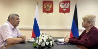 Вице-премьер ДНР Ольга Макеева провела рабочую встречу с советником Главы Республики Михаилом Кушаковым - Правительство ДНР