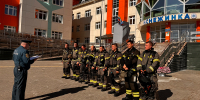 В городе Лабытнанги прошли пожарно-тактические занятия на объекте образования. - МЧС