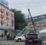 Пробка образовалась на площади Лядова из-за свалившей столб фуры - Сетевое издание Живем в Нижнем