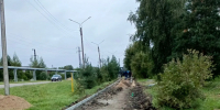 На улице Социалистической (от федеральной трассы до дома 11 по ул. Фурманова) начался ремонт тротуара.. - Администрация Приволжского района
