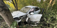 Элитный Porsche Cayenne вылетел в кювет под Вязьмой - SmolDaily.Ru