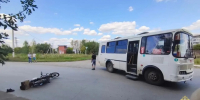 В Омской области пассажирский автобус столкнулся с мопедом - ИА Новый Омск