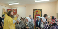 В молитвенной комнате при руинированном Петропавловском храме Борского благочиния совершена Божественная литургия - Нижегородская епархия