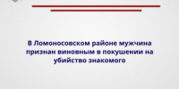 В Ломоносовском районе мужчина признан виновным в покушении на убийство знакомого - Следственный комитет