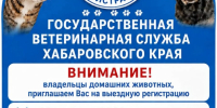Внимание! владельцы домашних животных, приглашаем Вас на выездную регистрацию - Управление ветеринарии
