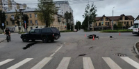 В Твери у Красинского моста произошло ДТП с мотоциклистом - Афанасий-биржа