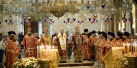 В день памяти сщмч. Вениамина, митр. Петроградского, епископ Мелитон сослужил за Божественной литургией в Ново-Тихвинском женском монастыре - Нижнетагильская епархия