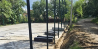 В Плодопитомнике по поручению мэра строят универсальную спортплощадку. Объект готов почти на 30% - Администрация г. Благовещенск