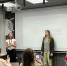 Елизавета Хломова (посередине) перед показом мультфильма. Фото: Любовь Смирнова / МР7 - Мой район