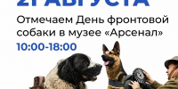 21 августа в Музее «Арсенал» День фронтовой собаки! - Краеведческий музей