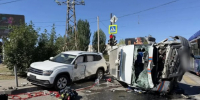 Сегодня  в Астрахани пожарный «форд» со спецсигналом врезался в «фольксваген» - Punkt-a.info
