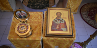 В храм ИК-7 УФСИН России по Калужской области матушками Казанского девичьего монастыря привезены мощи святителя Николая Чудотворца и преподобного Зосимы Оренбургского - УФСИН