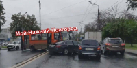 Пробка образовалась после ДТП с автобусом и двумя машинами в Нижнем Новгороде - Сетевое издание Живем в Нижнем