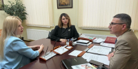 Депутаты Горсовета Майкопа встретились с главным врачом Нижнесерогозской районной центральной больницы Херсонской области - Единая Россия