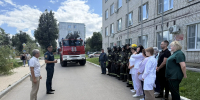 В учреждении здравоохранения города Ефремов проведены пожарно-тактические учения - МЧС