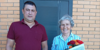 Свой 83-й день рождения отметила жительница села Пушкарное Лидия Фёдоровна Солодовник. - Администрация Белгородского района