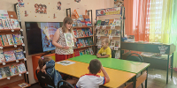 Крапивенская детская библиотека. Познавательная программа «Цифровая акробатка». - Щекинская МЦБ