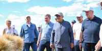 Минниханов посетил Апастовский и Тетюшский районы с рабочей поездкой - Реальное время