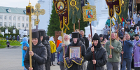 Малое освящение воды и меда на источнике преподобной Александры Дивеевской - Свято-Троицкий Серафимо-Дивеевский монастырь