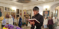Празднование Происхождения (изнесения) Честных Древ Животворящего Креста Господня, в храме Рождества Христова п. Кез - Глазовская Епархия