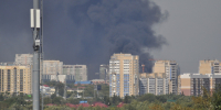 Появилось видео с места жуткого пожара в «Кварталах Драверта» на Левобережье Омска - СуперОмск
